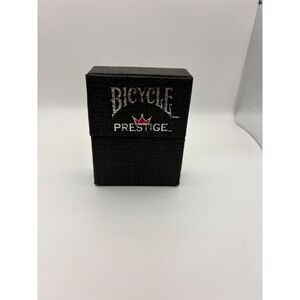 Bicycle Prestige Dura-Flex Playing Cards Red Plastic Deck with Hard Case Case